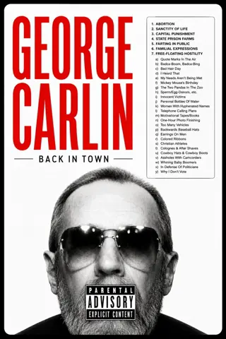 Poster for George Carlin: Back in Town