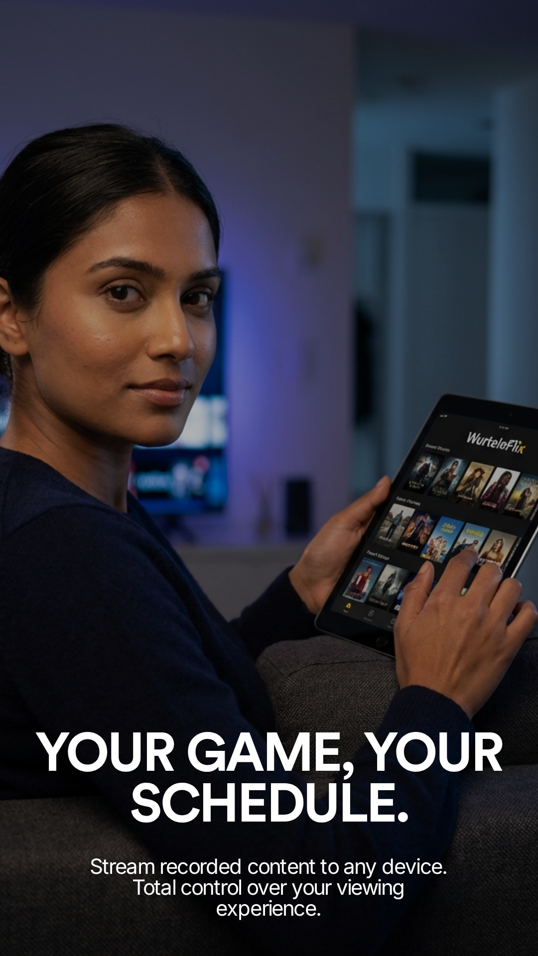 Your game, your schedule visual concept from othermedia